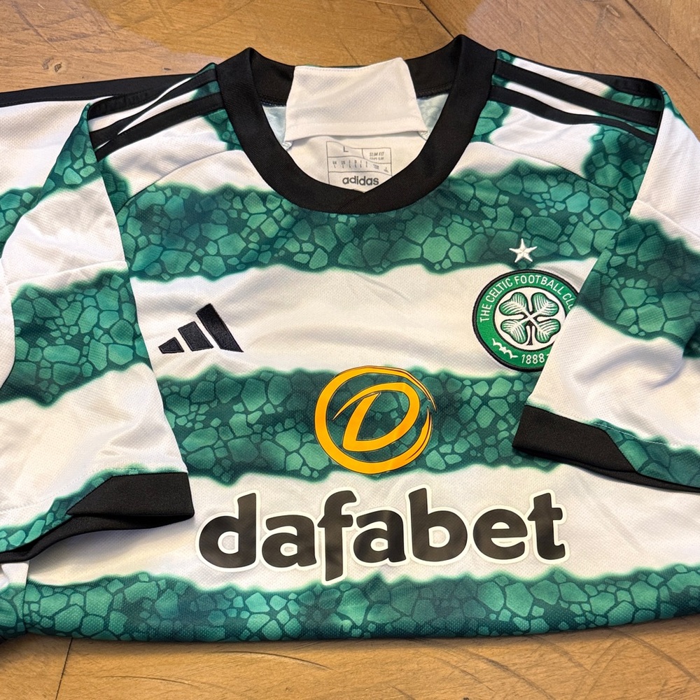 Adidas Celtic FC Green and White Shirt